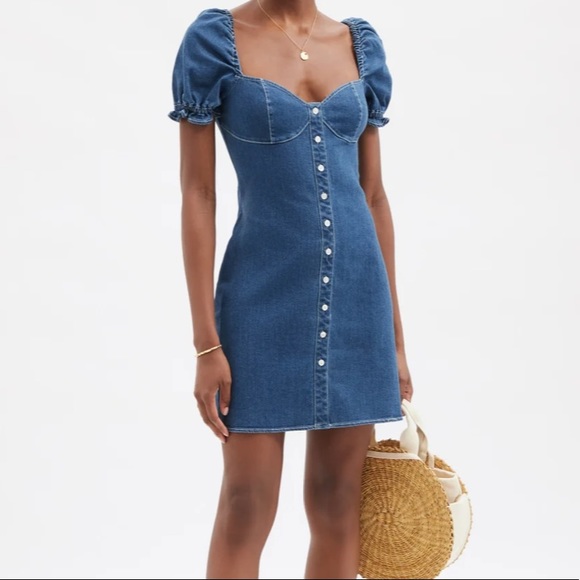 STAUD | Dresses | Staud Denim Mini Dress